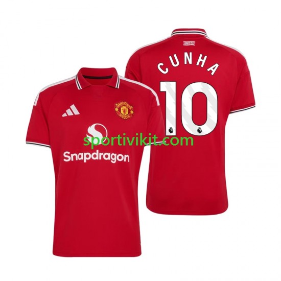 Manchester United Matheus Cunha 10 Uomo Maglia Prima 2026-2027 Manica Corta