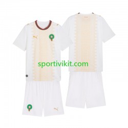 Completo da calcio Bambini Marocco Maglia Seconda 2026 Manica Corta