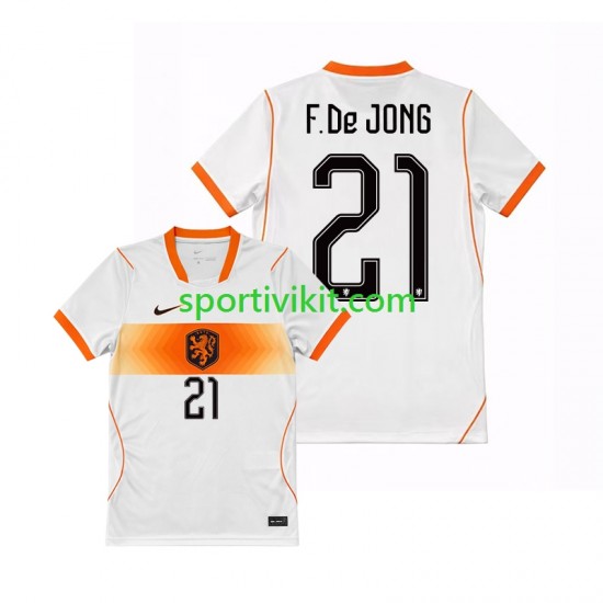 Paesi Bassi Frenkie de Jong 21 World Cup Uomo Maglia Seconda 2026 Manica Corta