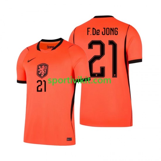 Paesi Bassi Frenkie de Jong 21 World Cup Uomo Maglia Prima 2026 Manica Corta