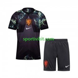 Completo da calcio Bambini Paesi Bassi Portiere World Cup Maglia Seconda 2026 Manica Corta