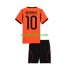 Completo da calcio Bambini Paesi Bassi Memphis Depay 10 World Cup Maglia Prima 2026 Manica Corta