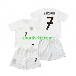 Completo da calcio Bambini Norvegia Alexander Sorloth 7 World Cup Maglia Terza 2026 Manica Corta