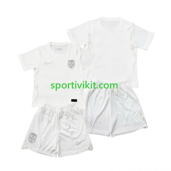 Completo da calcio Bambini Norvegia World Cup Maglia Terza 2026 Manica Corta