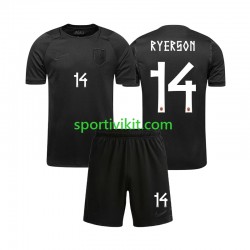 Completo da calcio Bambini Norvegia Julian Ryerson 14 World Cup Maglia Seconda 2026 Manica Corta