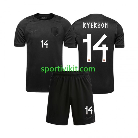 Completo da calcio Bambini Norvegia Julian Ryerson 14 World Cup Maglia Seconda 2026 Manica Corta