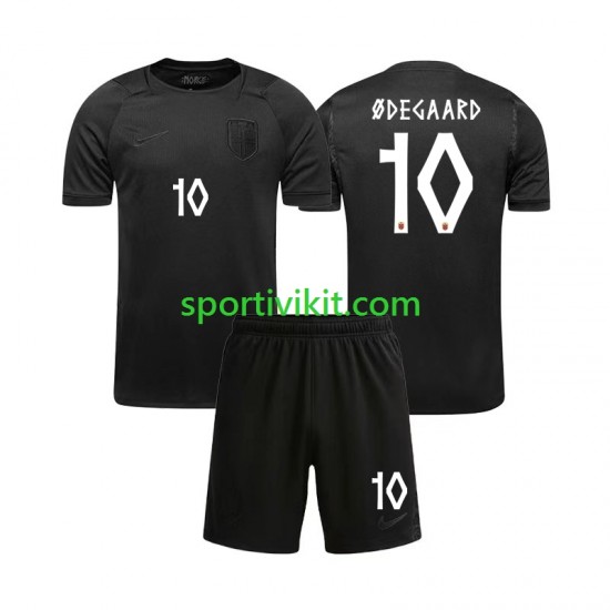 Completo da calcio Bambini Norvegia Martin Odegaard 10 World Cup Maglia Seconda 2026 Manica Corta
