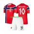 Completo da calcio Bambini Norvegia Martin Odegaard 10 World Cup Maglia Prima 2026 Manica Corta