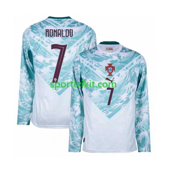 Portogallo Cristiano Ronaldo 7 World Cup Uomo Maglia Seconda 2026 Manica Lunga