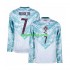 Portogallo Cristiano Ronaldo 7 World Cup Uomo Maglia Seconda 2026 Manica Lunga
