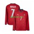 Portogallo Cristiano Ronaldo 7 World Cup Uomo Maglia Prima 2026 Manica Lunga