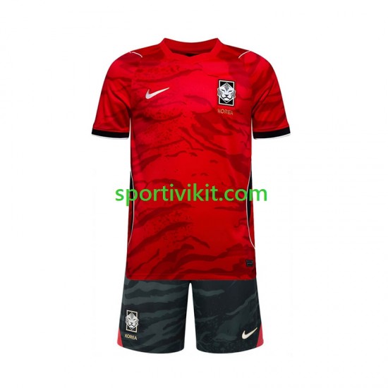 Completo da calcio Bambini Corea del Sud World Cup Maglia Prima 2026 Manica Corta