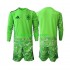 Completo da calcio Bambini Spagna Portiere 6th Green color World Cup Maglia 2026 Manica Lunga