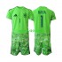 Completo da calcio Bambini Spagna Portiere David Raya 1 6th Green color World Cup Maglia 2026 Manica Corta