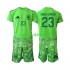 Completo da calcio Bambini Spagna Portiere Unai Simon 23 6th Green color World Cup Maglia 2026 Manica Corta