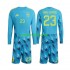Completo da calcio Bambini Spagna Portiere Unai Simon 23 World Cup Maglia Prima 2026 Manica Lunga