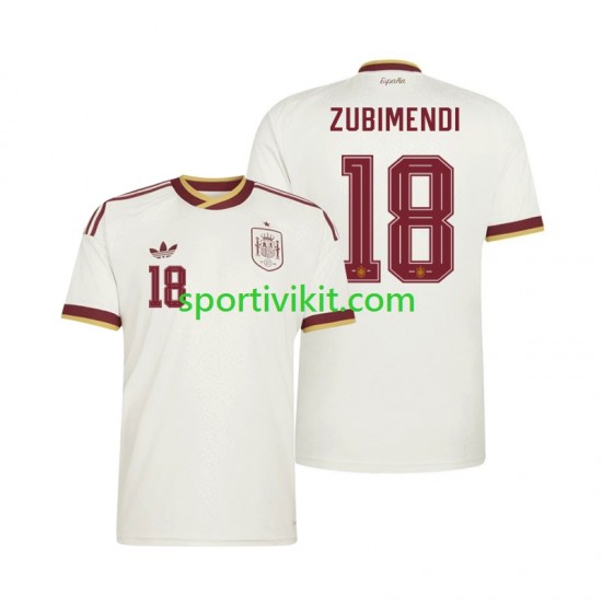 Spagna Martin Zubimendi 18 World Cup Uomo Maglia Seconda 2026 Manica Corta