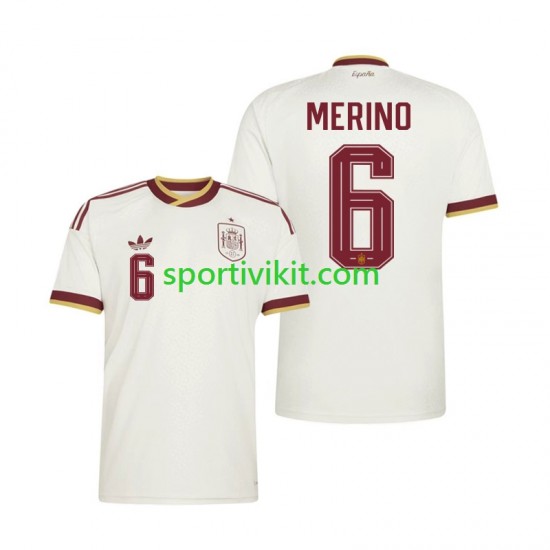 Spagna Mikel Merino 6 World Cup Uomo Maglia Seconda 2026 Manica Corta