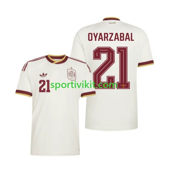 Spagna Mikel Oyarzabal 21 World Cup Uomo Maglia Seconda 2026 Manica Corta