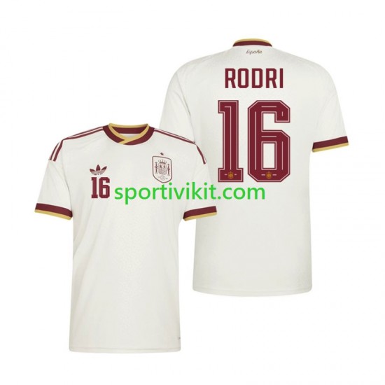 Spagna Rodri 16 World Cup Uomo Maglia Seconda 2026 Manica Corta