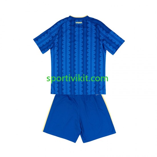 Completo da calcio Bambini Svezia World Cup Maglia Seconda 2026 Manica Corta