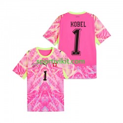 Svizzera Portiere Gregor Kobel 1 World Cup Uomo Maglia Seconda 2026 Manica Corta