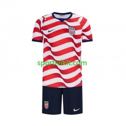 Completo da calcio Bambini Stati Uniti World Cup Maglia Prima 2026 Manica Corta