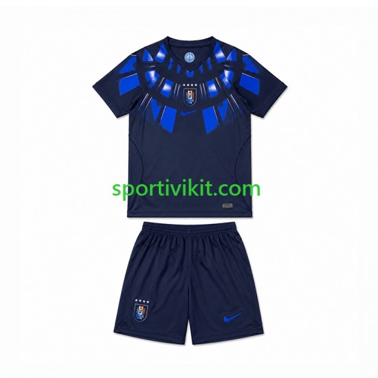 Completo da calcio Bambini Uruguay World Cup Maglia Seconda 2026 Manica Corta