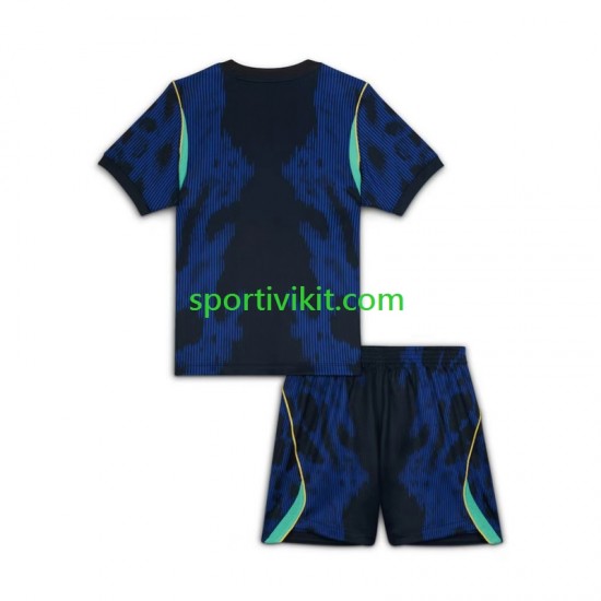 Completo da calcio Bambini Brasile World Cup Maglia Seconda 2026 Manica Corta