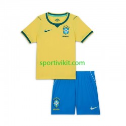 Completo da calcio Bambini Brasile World Cup Maglia Prima 2026 Manica Corta