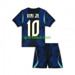 Completo da calcio Bambini Brasile Vinicius Junior 10 World Cup Maglia Seconda 2026 Manica Corta