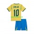 Completo da calcio Bambini Brasile Vinicius Junior 10 World Cup Maglia Prima 2026 Manica Corta