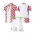 Completo da calcio Bambini Croazia World Cup Maglia Prima 2026 Manica Corta