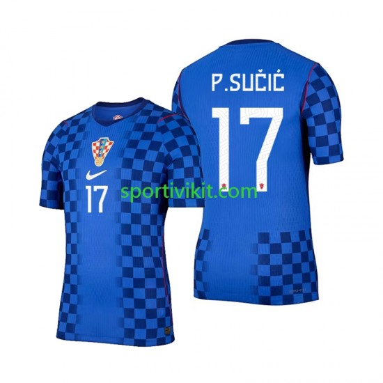 Croazia Petar Sucic 17 World Cup Uomo Maglia Seconda 2026 Manica Corta