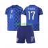 Completo da calcio Bambini Croazia Petar Sucic 17 World Cup Maglia Seconda 2026 Manica Corta