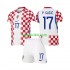 Completo da calcio Bambini Croazia Petar Sucic 17 World Cup Maglia Prima 2026 Manica Corta