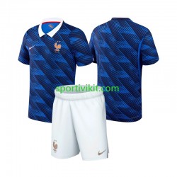 Completo da calcio Bambini Francia World Cup Maglia Prima 2026 Manica Corta