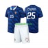 Completo da calcio Bambini Francia Rayan Cherki 25 World Cup Maglia Prima 2026 Manica Corta