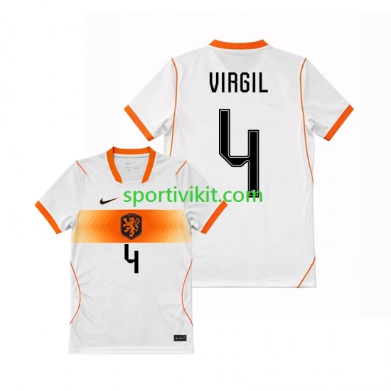 Paesi Bassi Virgil van Dijk 4 World Cup Uomo Maglia Seconda 2026 Manica Corta