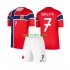 Completo da calcio Bambini Norvegia Alexander Sorloth 7 World Cup Maglia Prima 2026 Manica Corta