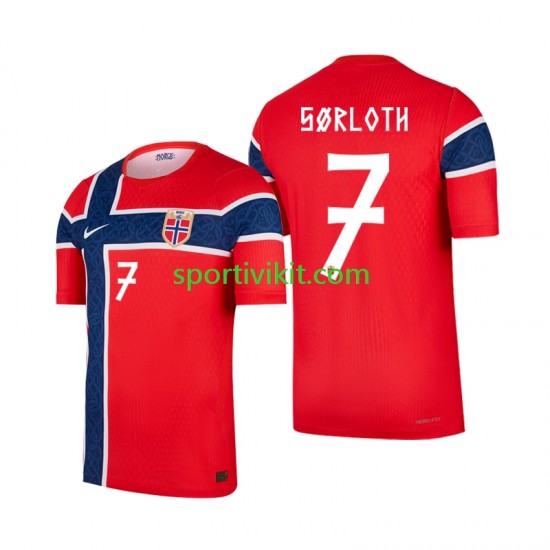 Norvegia Alexander Sorloth 7 World Cup Uomo Maglia Prima 2026 Manica Corta
