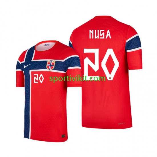 Norvegia Antonio Nusa 20 World Cup Uomo Maglia Prima 2026 Manica Corta