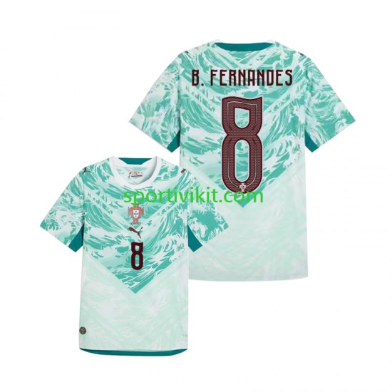 Portogallo Bruno Fernandes 8 World Cup Uomo Maglia Seconda 2026 Manica Corta