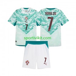 Completo da calcio Bambini Portogallo Cristiano Ronaldo 7 Maglia Seconda 2026 2027 Manica Corta