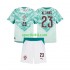 Completo da calcio Bambini Portogallo Vitinha 23 Maglia Seconda 2026 2027 Manica Corta