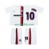 Completo da calcio Bambini AC Milan RONALDINHO 10 Retro 2002 2003 Maglia Seconda Manica Corta