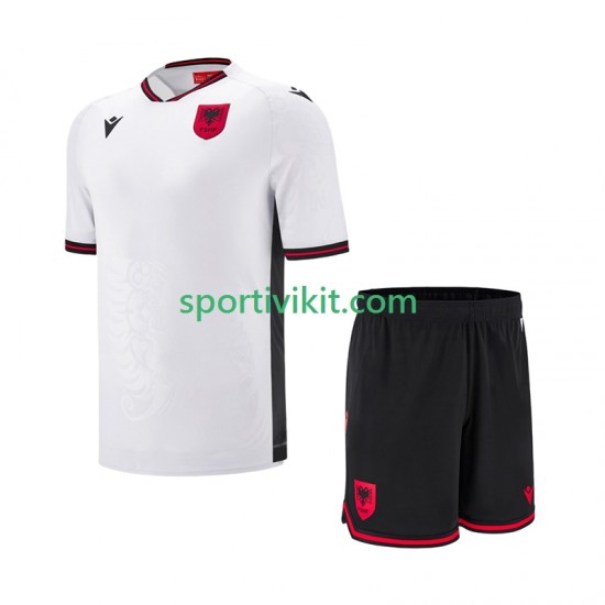 Completo da calcio Bambini Albania Maglia Seconda 2025-2026 Manica Corta