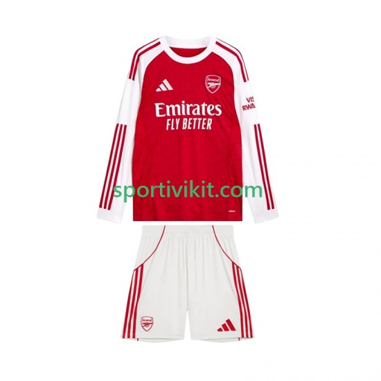 Completo da calcio Bambini Arsenal Maglia Prima 2025-2026 Manica Lunga