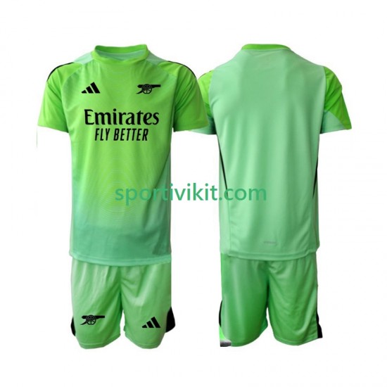 Completo da calcio Bambini Arsenal Portiere Maglia Seconda 2025-2026 Manica Corta