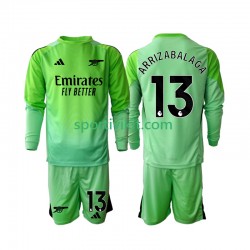 Completo da calcio Bambini Arsenal Portiere Kepa Arrizabalaga 13 Maglia Seconda 2025-2026 Manica Lunga